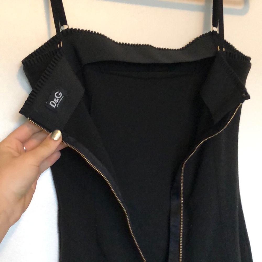 Black midi D & G dress